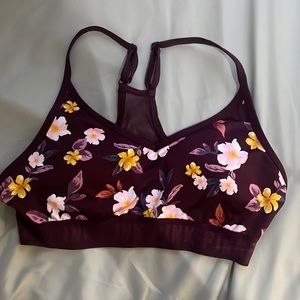 VS Pink Flower Sports Bra no pads